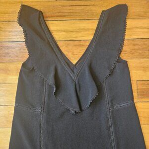 Pretty Black Sezane Stitched Top Size 2 or XS